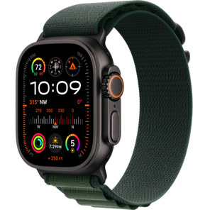 Умные часы Apple Watch Ultra 2 (2024) GPS + Cellular 49mm Black Titanium Case with Dark Green Alpine Loop