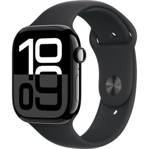 Умные часы Apple Watch Series 10 GPS 46mm Aluminum Jet Black Case with Black Sport Band