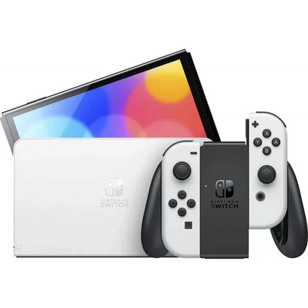 Портативная игровая консоль Nintendo Switch OLED 64GB White (Белый)