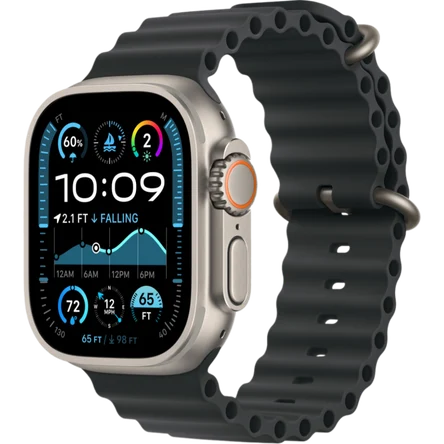Умные часы Apple Watch Ultra 2 (2024) GPS + Cellular 49mm Natural Titanium Case with Black Ocean Band